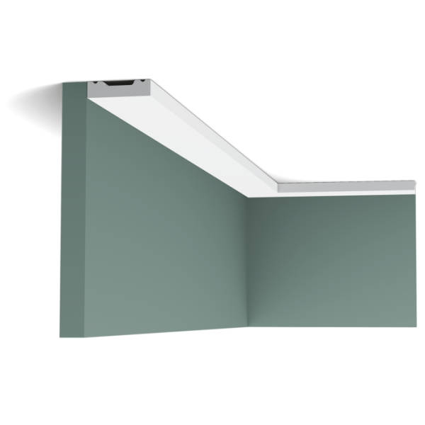 Карниз Orac Decor ДЮРОПОЛИМЕР SX162 SQUARE д 2000 x в 40 x ш 10 см
